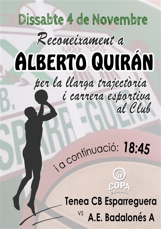 Reconeixament a Alberto Quirán