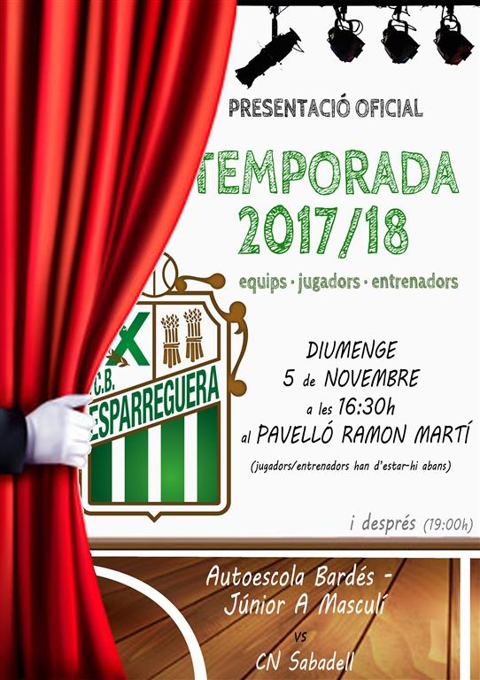 Presentació oficial de la temporada 2017-18