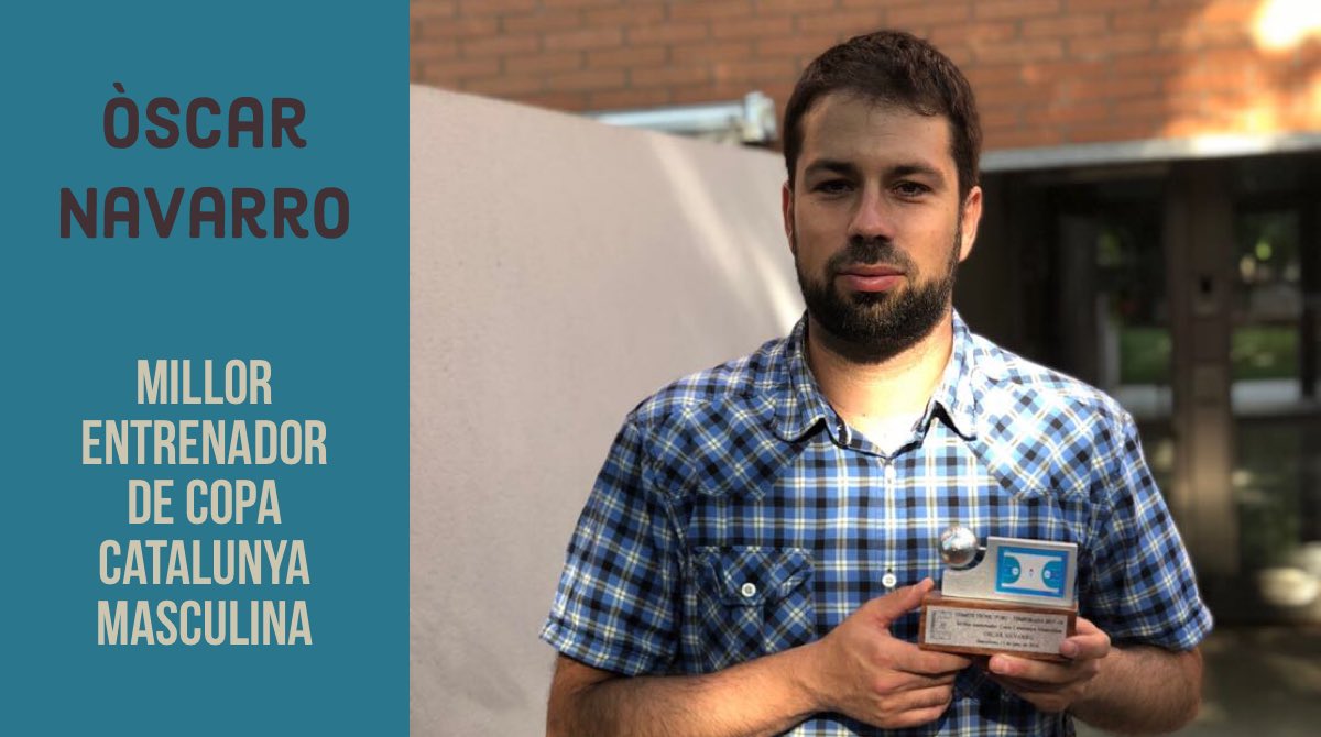 Òscar Navarro escollit com a millor entrenador de Copa Catalunya Masculina de la temporada 2017-18