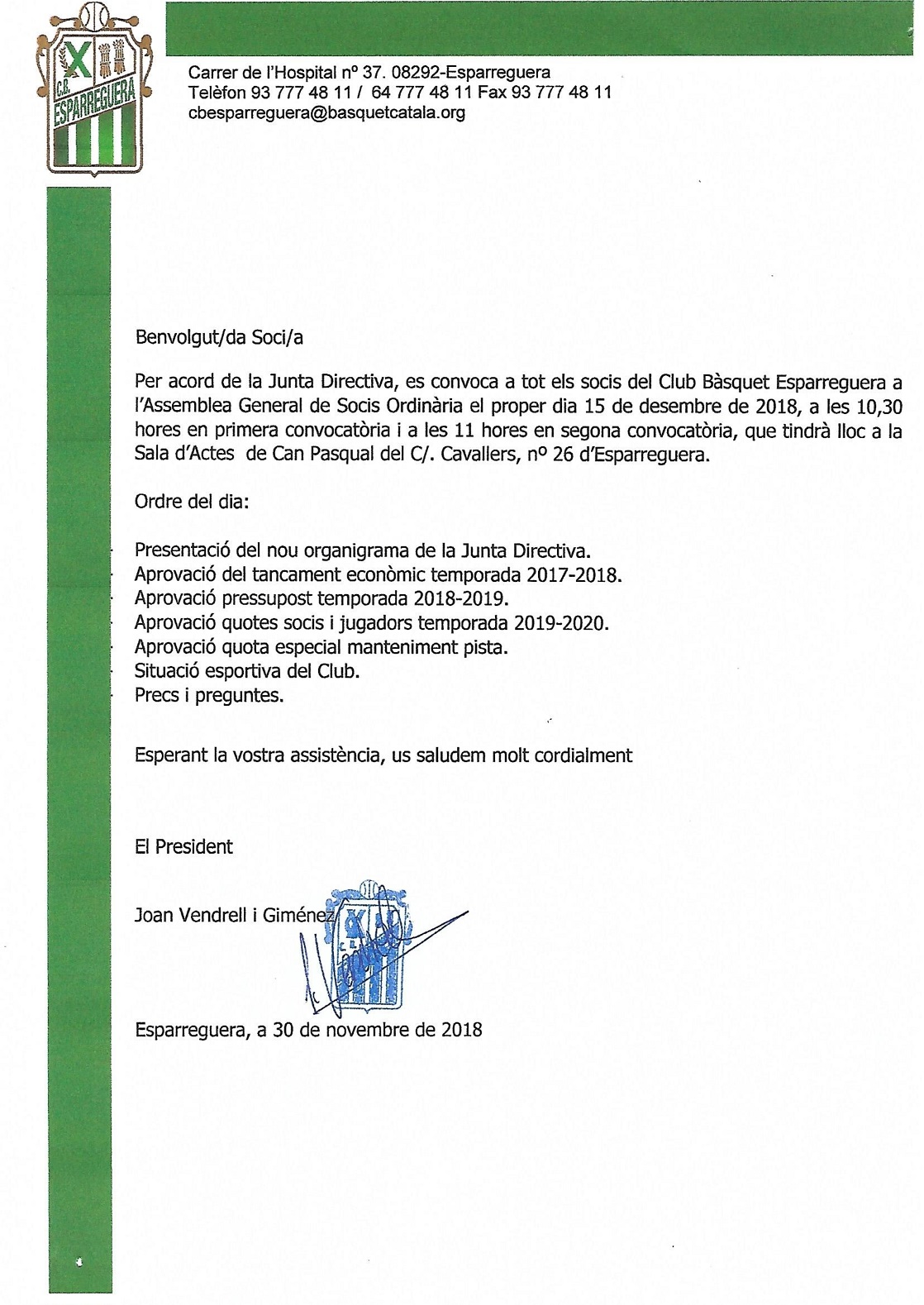 20181201 AssambleaOrdinaria