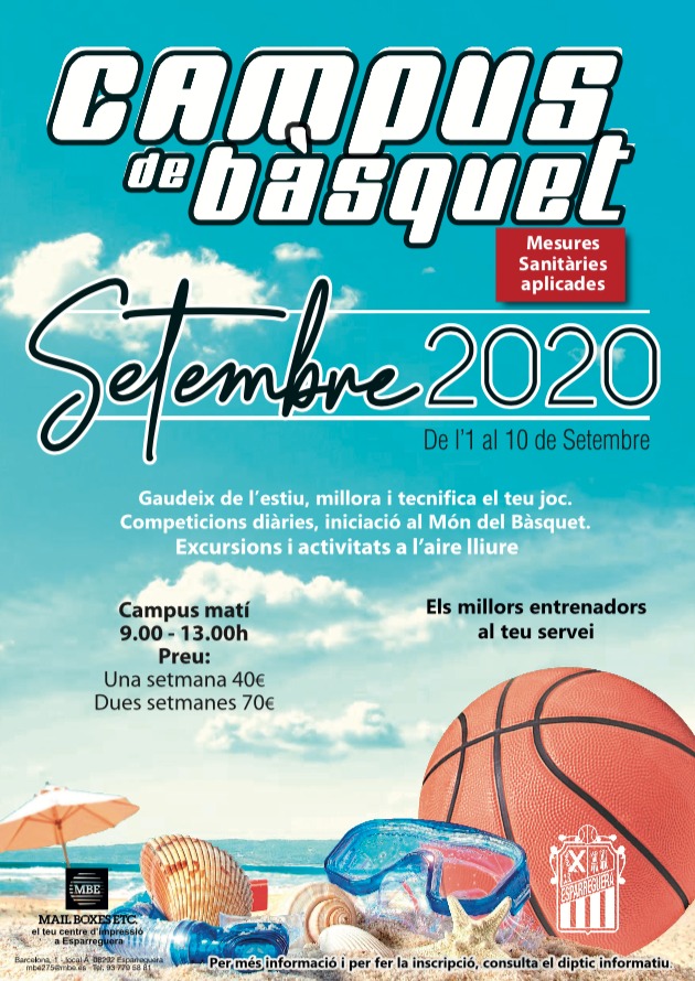 Campus de bàsquet: edició setembre 2020